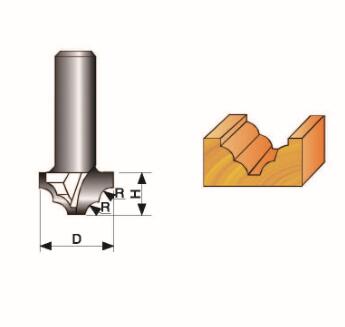Classical Moulding Bit Without Bearing